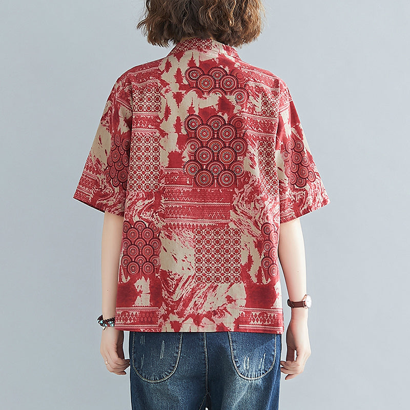 Plus Size Cheongsam Blouse