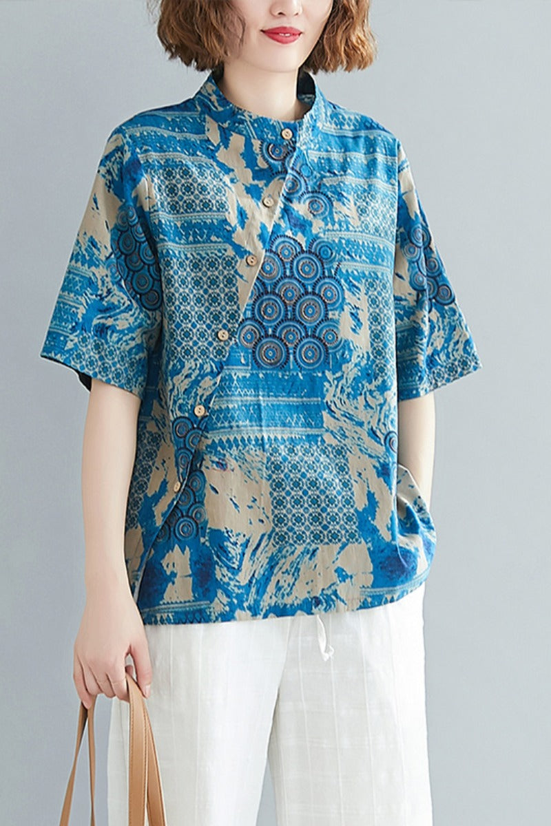 Plus Size Cheongsam Blouse
