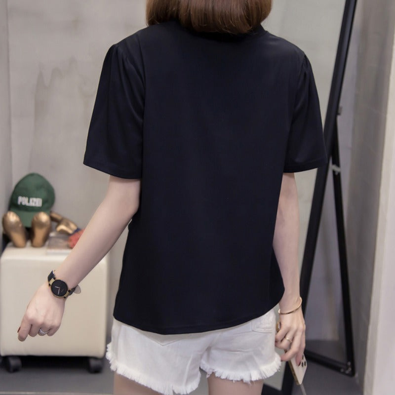 Plus Size Cheongsam Chinese Buttons T Shirt