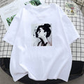 Plus Size Girl Graphic V Neck T Shirt