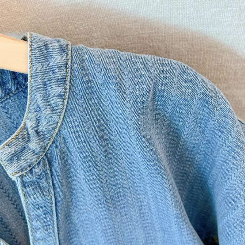 Plus Size Denim Midi Dress
