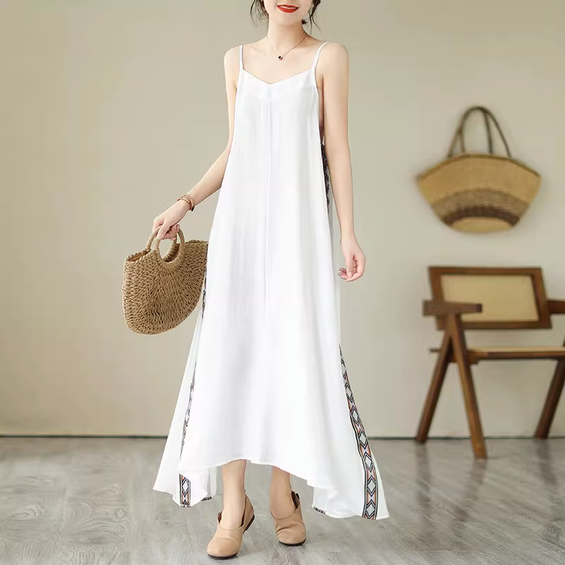 Plus Size Ethnic Camisole Sleeveless Dress