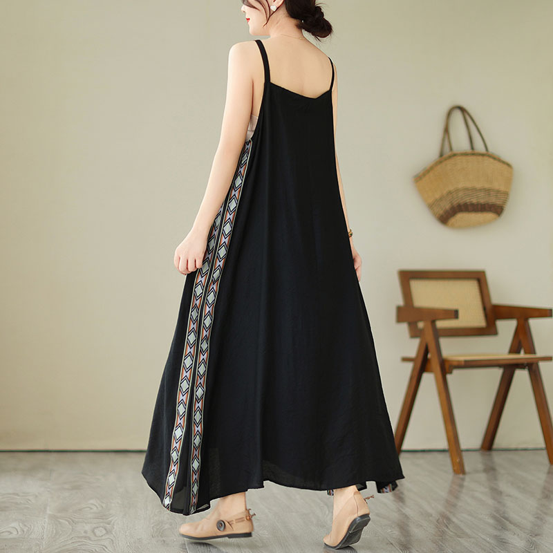 Plus Size Ethnic Camisole Sleeveless Dress