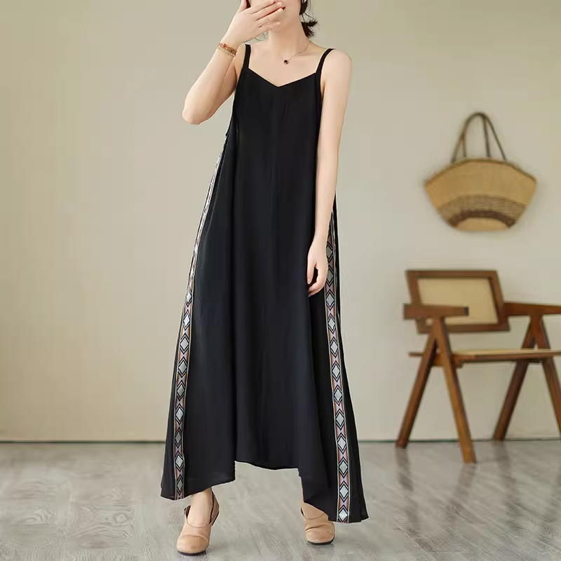 Plus Size Ethnic Camisole Sleeveless Dress