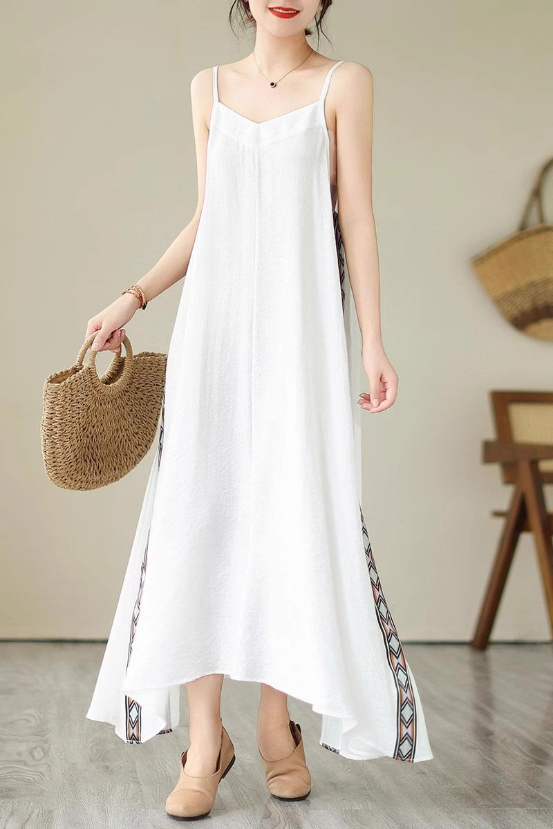 Plus Size Ethnic Camisole Sleeveless Dress