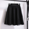 Plus Size Flounce A Line Short Skirt
