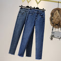 Plus Size Fray Skinny Jeans