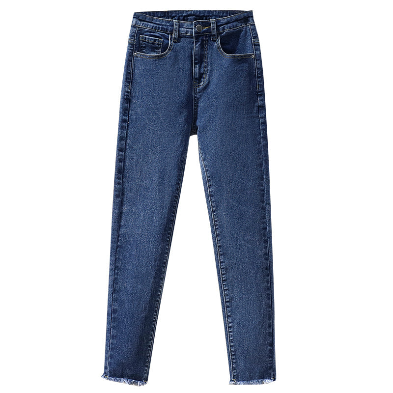 Plus Size Fray Skinny Jeans