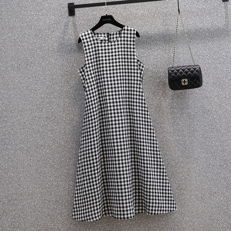 Plus Size Gingham Dress