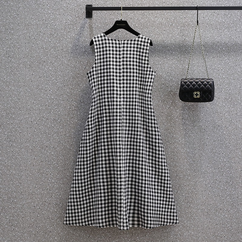 Plus Size Gingham Dress