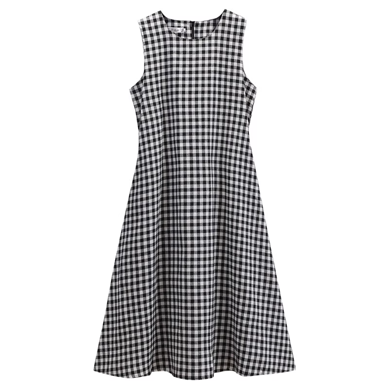 Plus Size Gingham Dress
