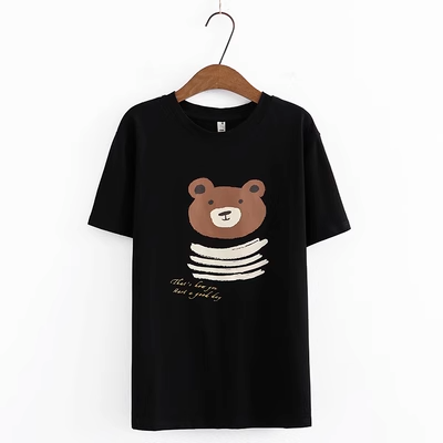 Plus Size Graphic Bear T Shirt