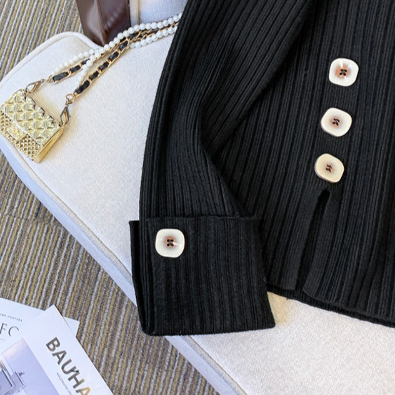 Plus Size High Neck Korean Knit Sweater Long Sleeve Top