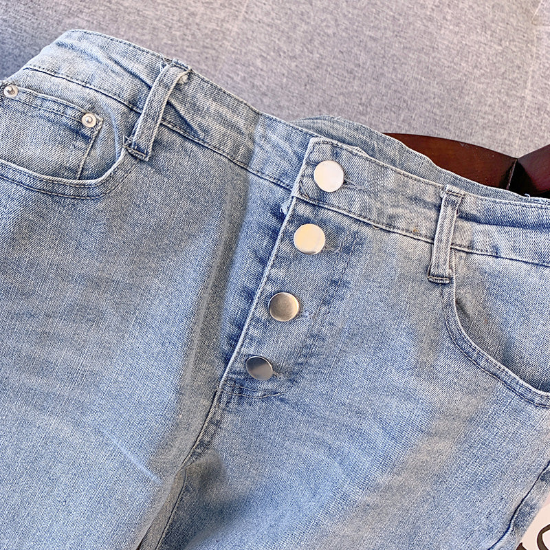 Plus Size Korean Bell Bottom Jeans