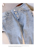 Plus Size Korean Bell Bottom Jeans