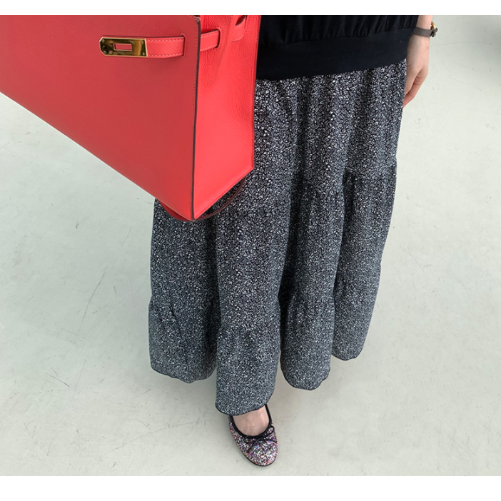 Plus Size Korean Layer Tier Midi Dress