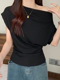 Plus Size Korean Loose Batwing Top