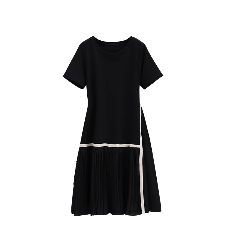 Plus Size Korean Pleats Dress