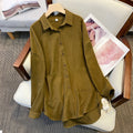 Plus Size Long Sleeve Loose Shirt Blouse