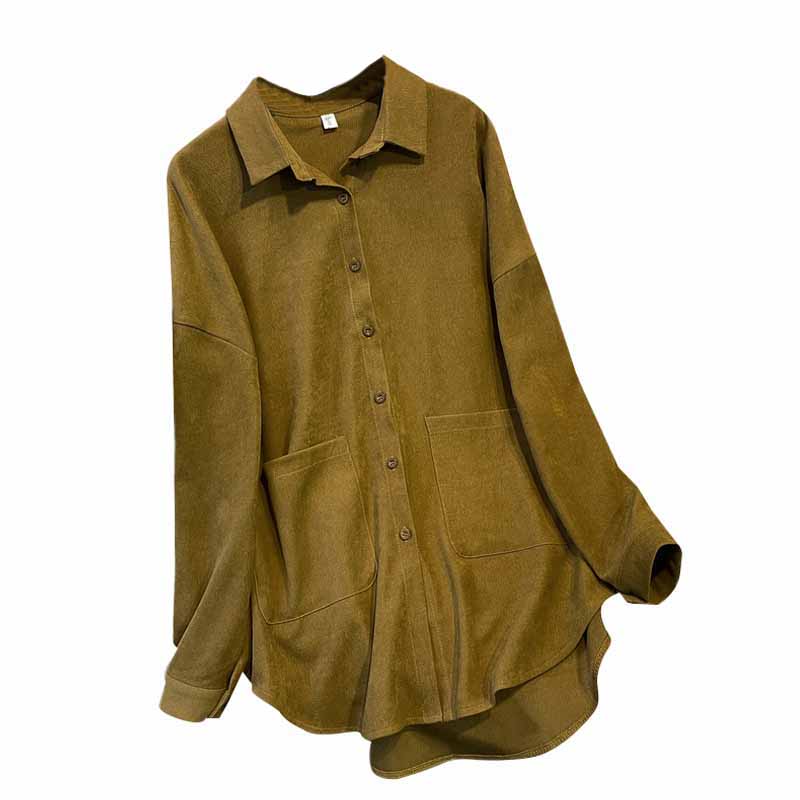 Plus Size Long Sleeve Loose Shirt Blouse