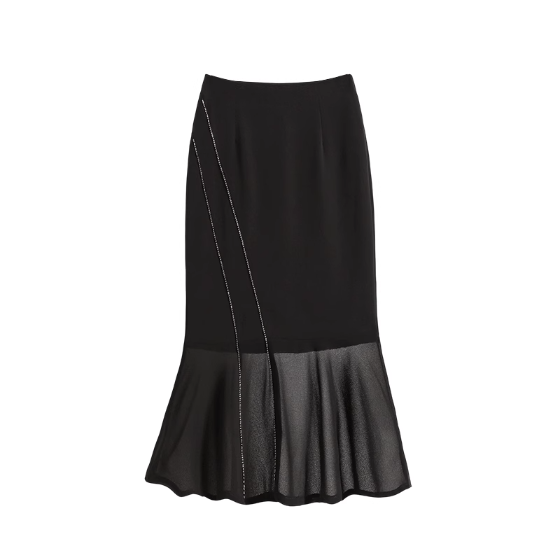 Plus Size Mermaid Pencil Skirt