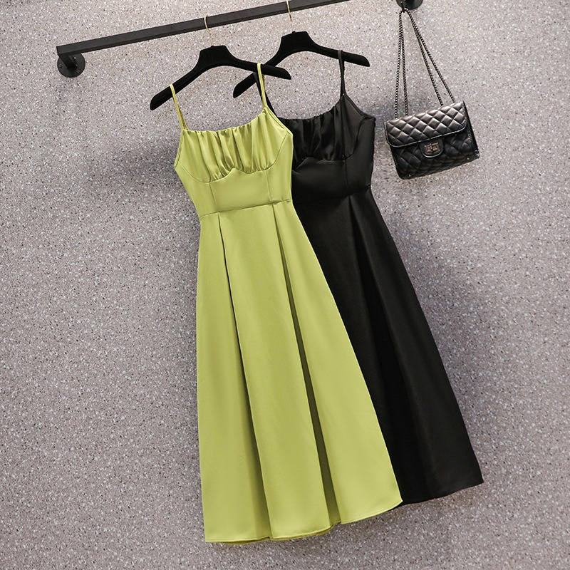Plus Size Pleat Bust Cami Dress
