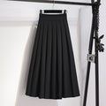 Plus Size Pleat Midi Skirt