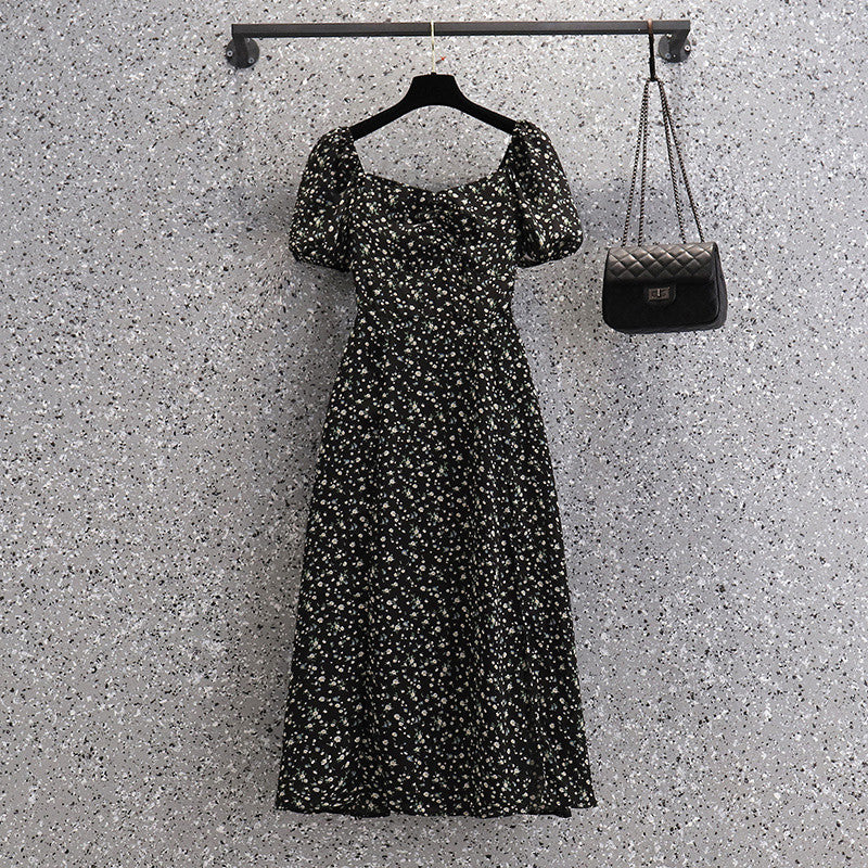 Plus Size Scrunch Floral Dress
