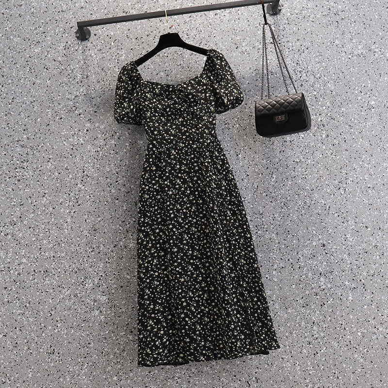 Plus Size Scrunch Floral Dress