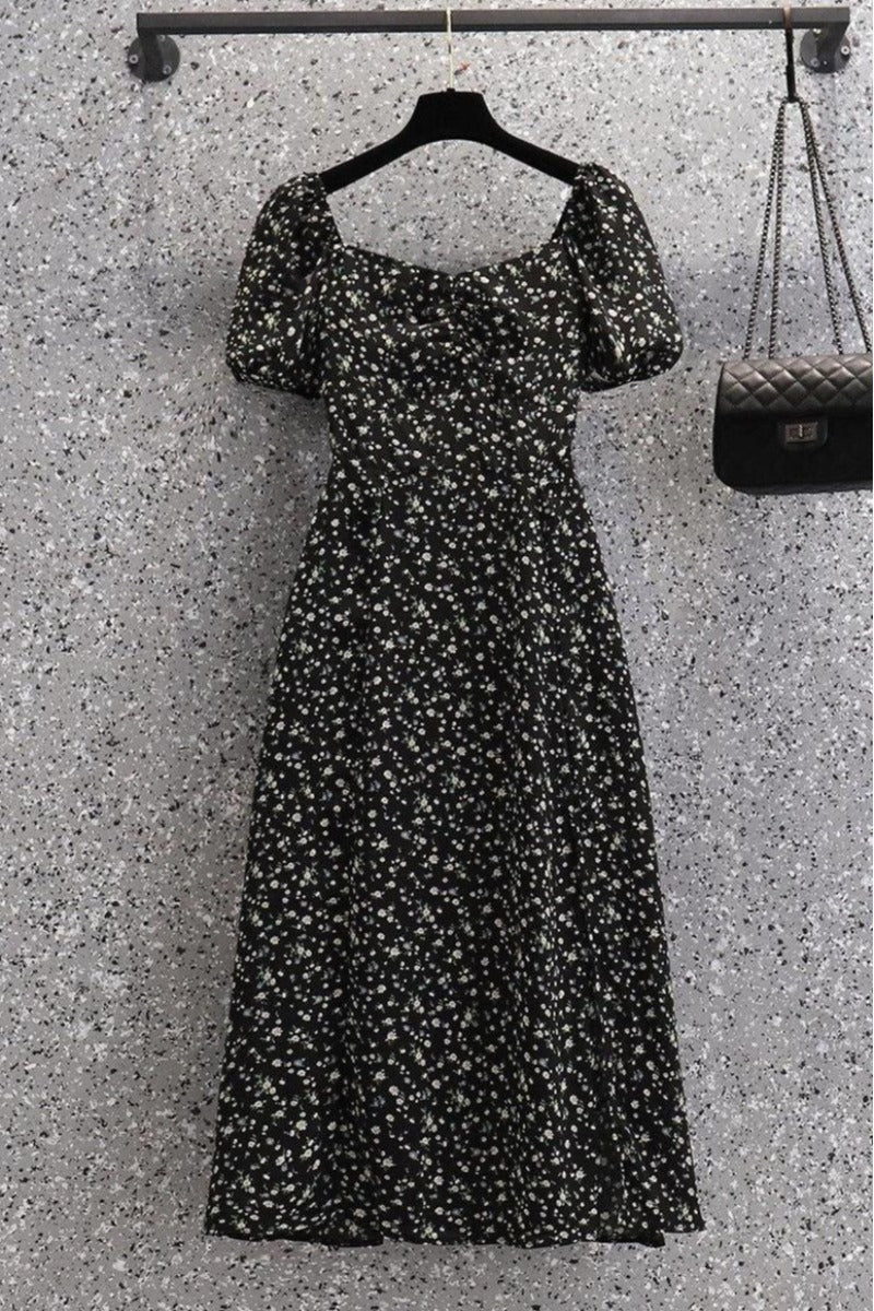 Plus Size Scrunch Floral Dress
