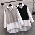 Plus Size Sweater Knit Tunic Shirt (Muslimah Friendly)
