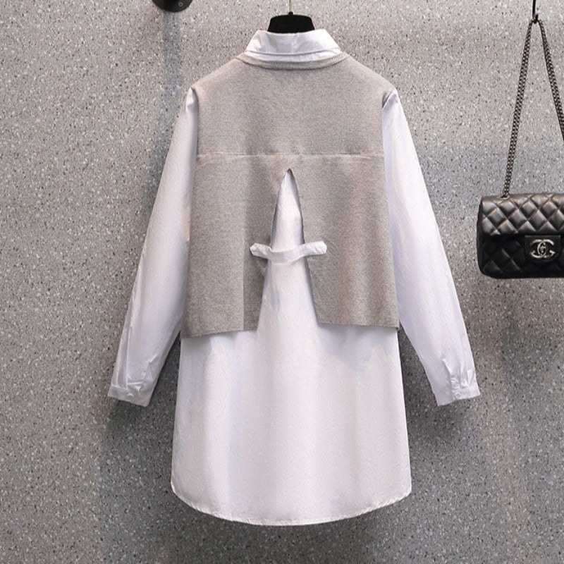 Plus Size Sweater Knit Tunic Shirt (Muslimah Friendly)
