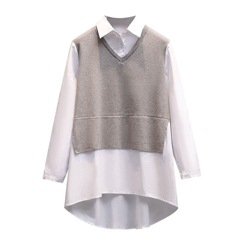 Plus Size Sweater Knit Tunic Shirt (Muslimah Friendly)