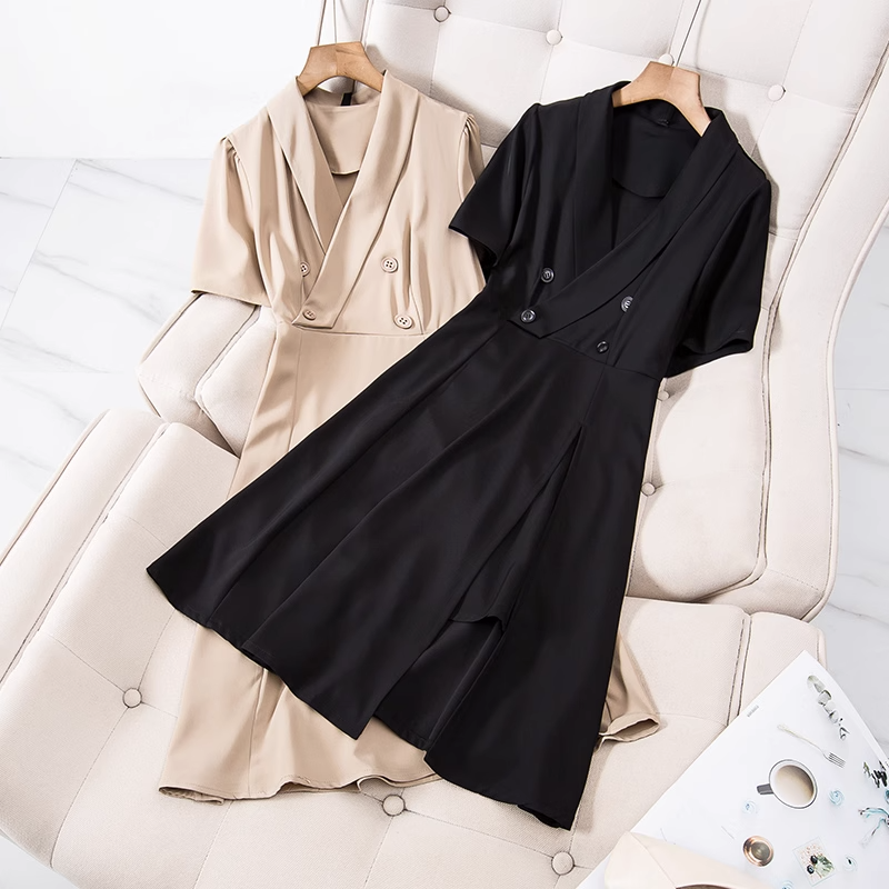 Plus Size Trench Coat Shirt Dress