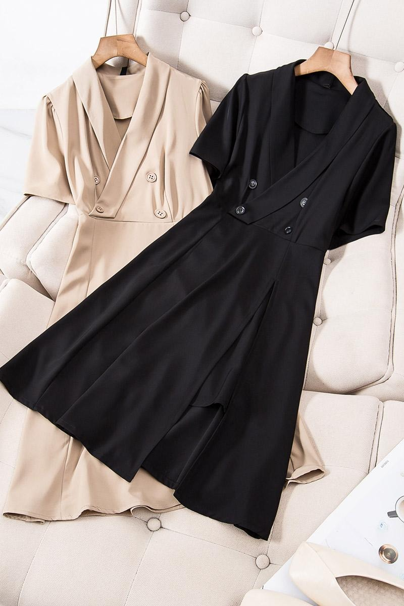 Plus Size Trench Coat Shirt Dress