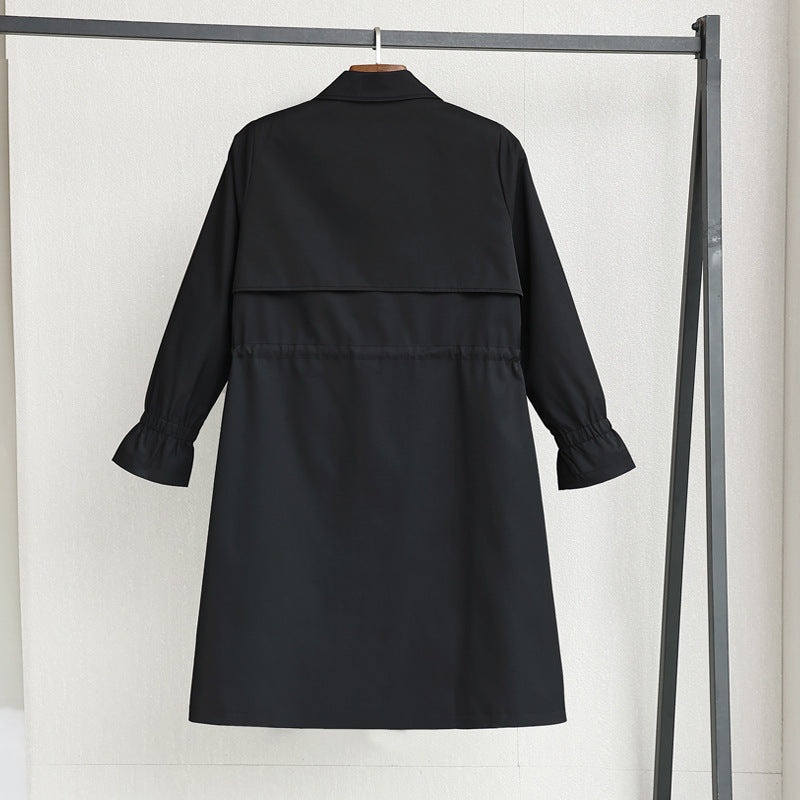 Plus Size Tunic Trench Jacket (EXTRA BIG SIZE)