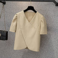 Plus Size Wrap Blouse