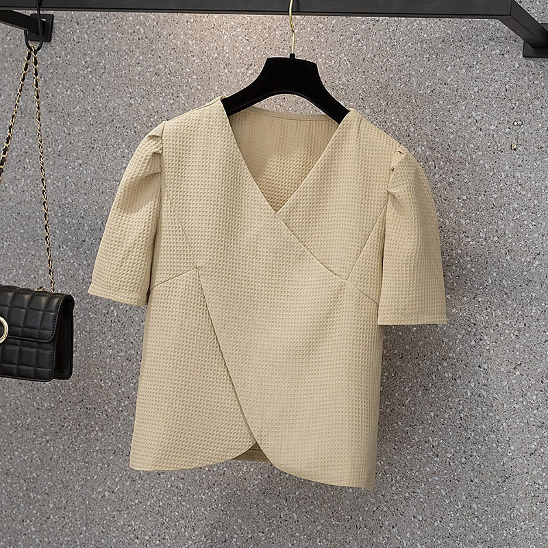 Plus Size Wrap Blouse