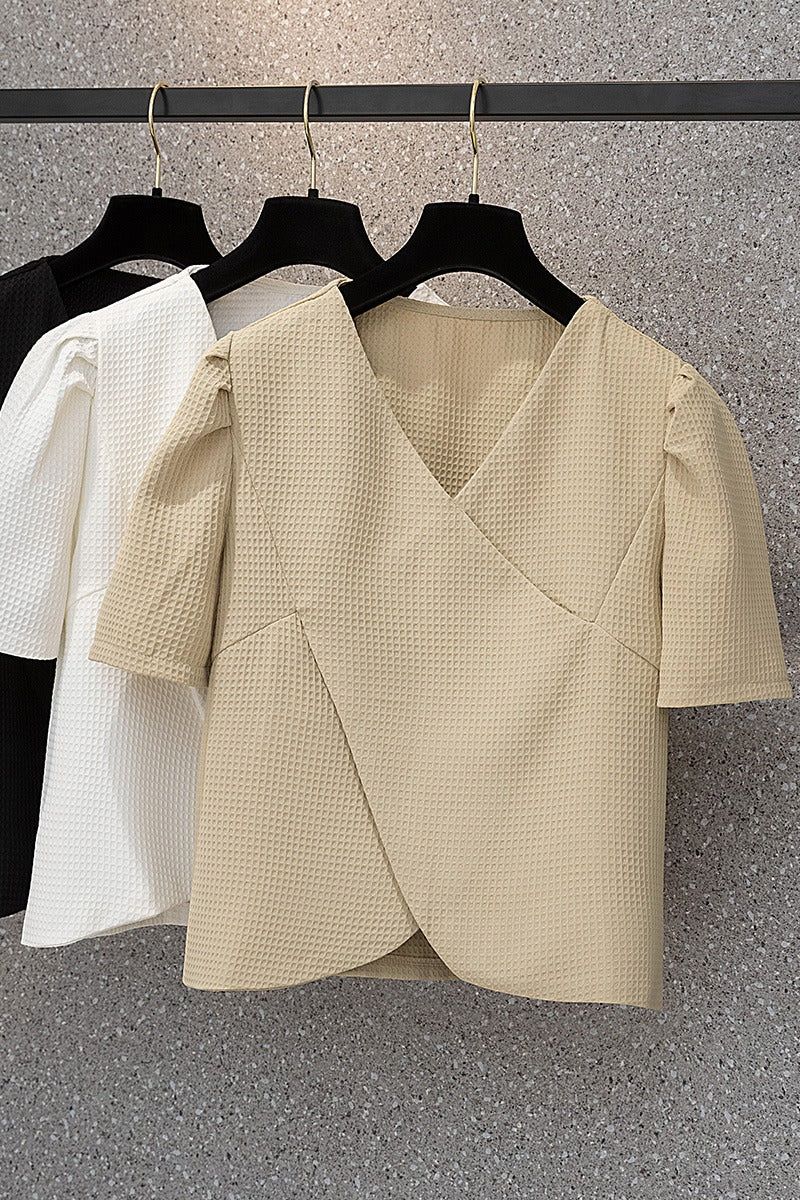 Plus Size Wrap Blouse