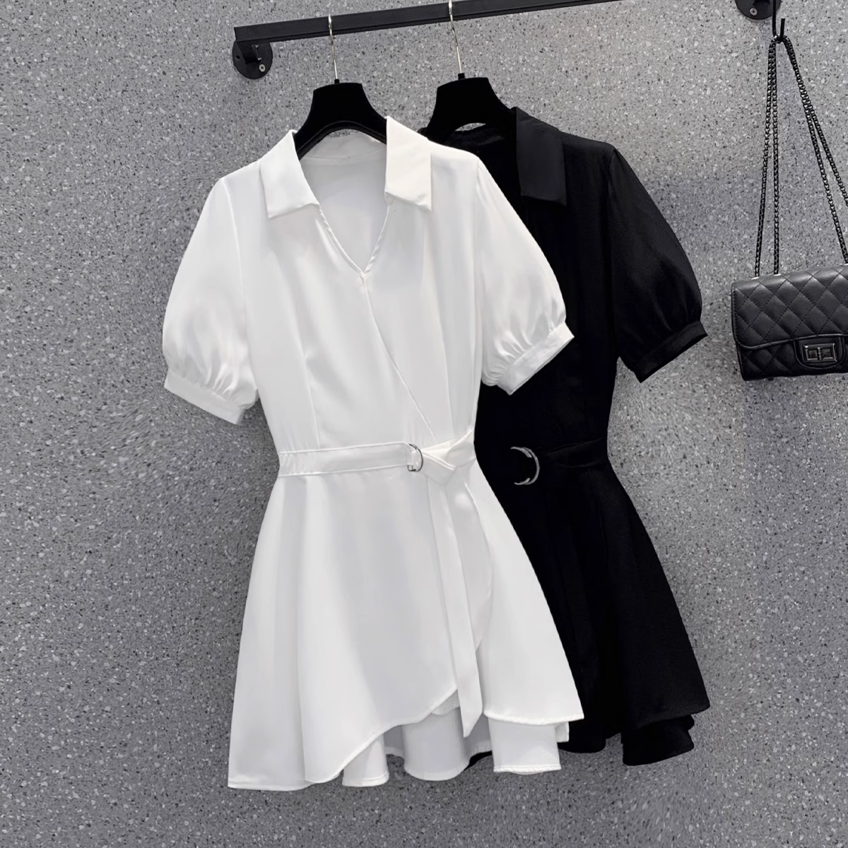 Plus Size Wrap Long Blouse
