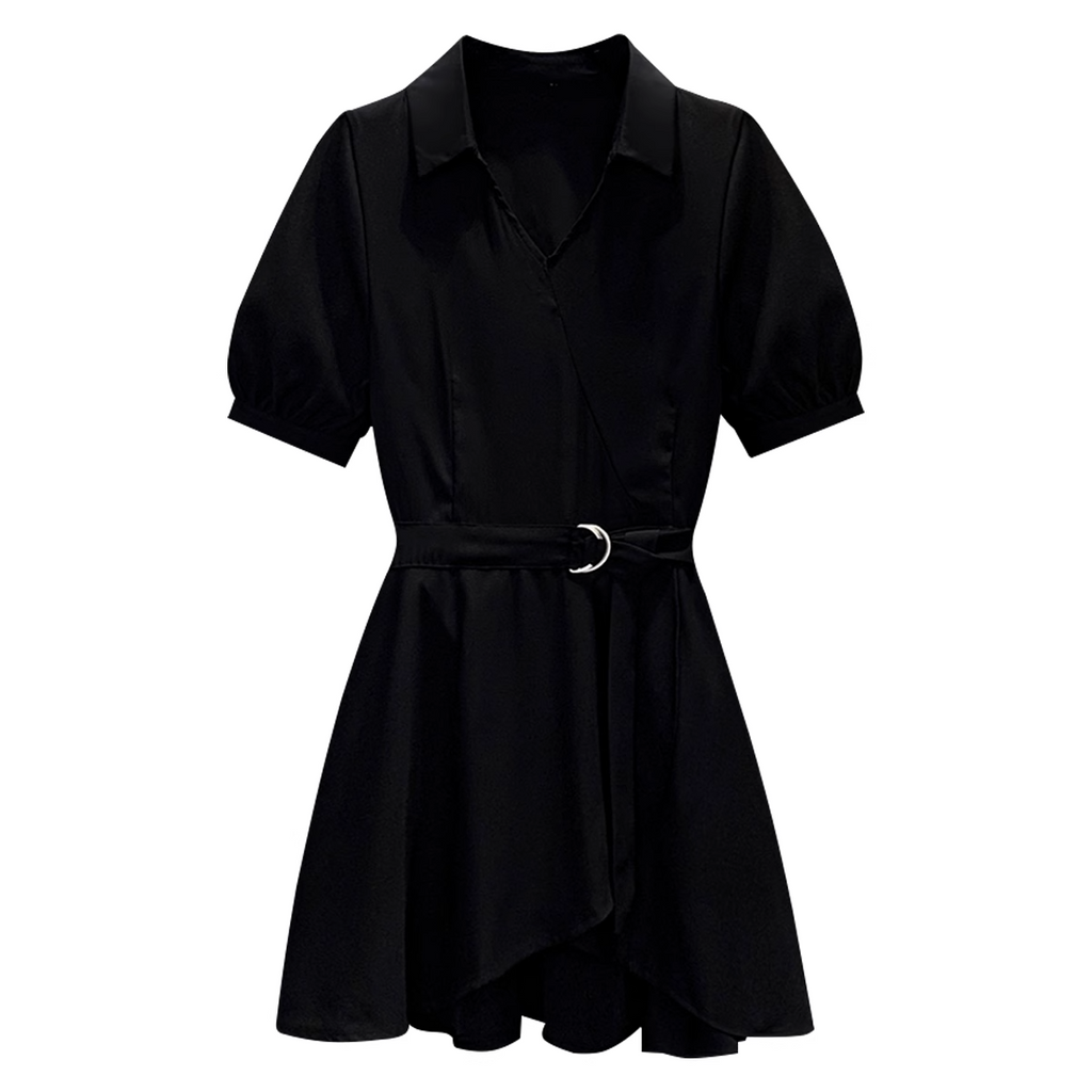 Plus Size Wrap Long Blouse