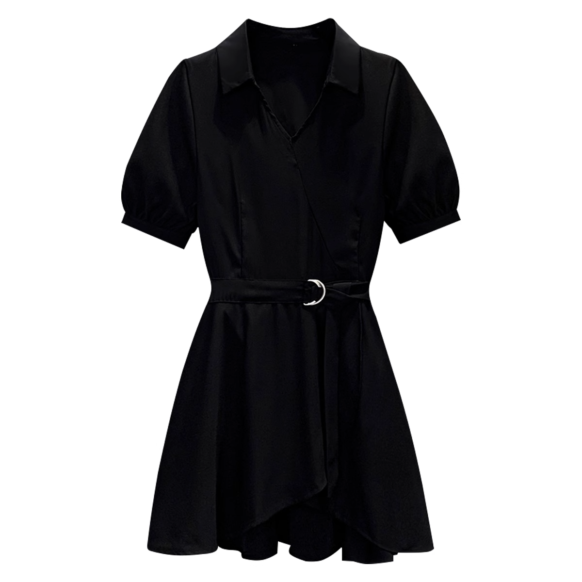 Plus Size Wrap Long Blouse