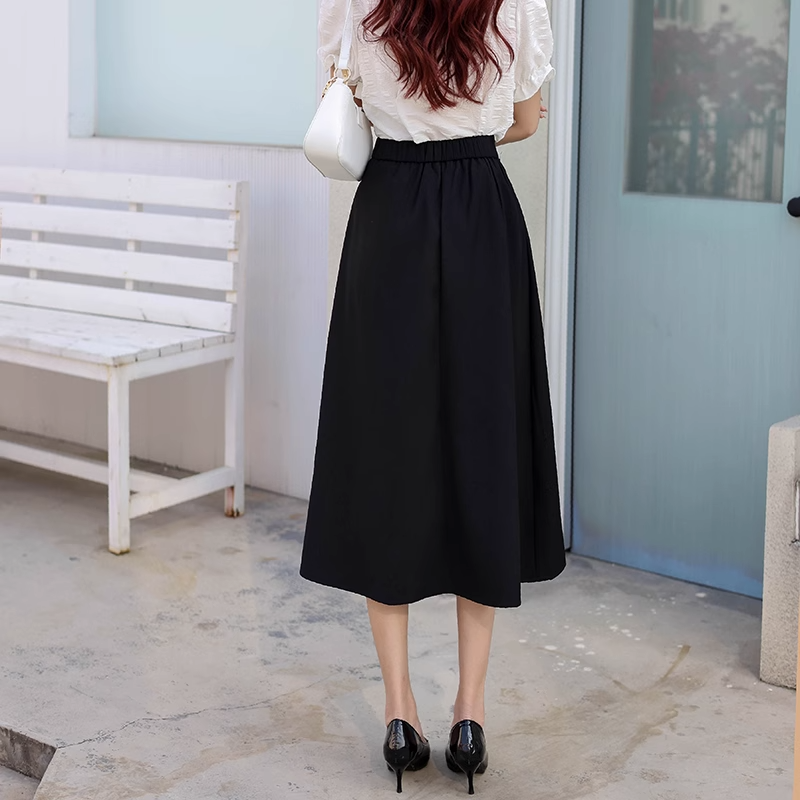 Plus Size Wrap Work Skirt