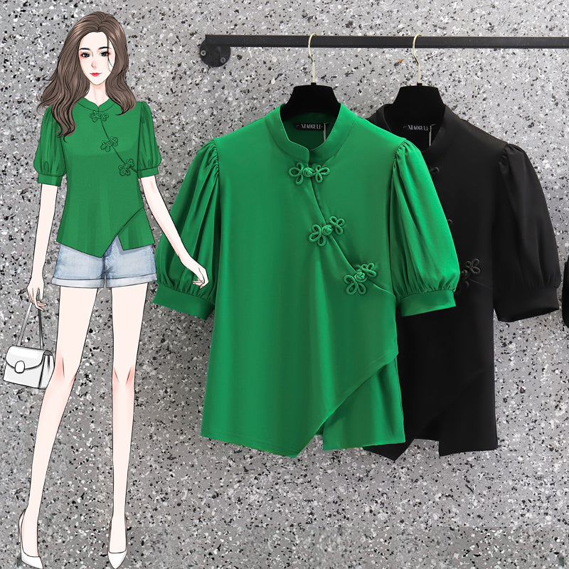 Plus size cheongsam blouse