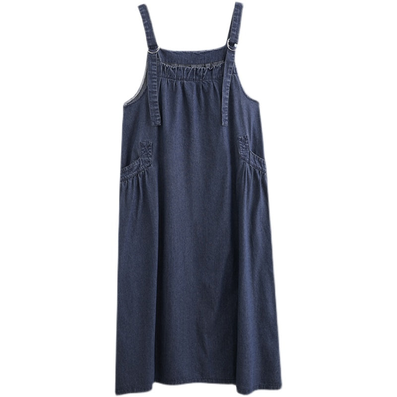 Plus Size Denim Maxi Dress