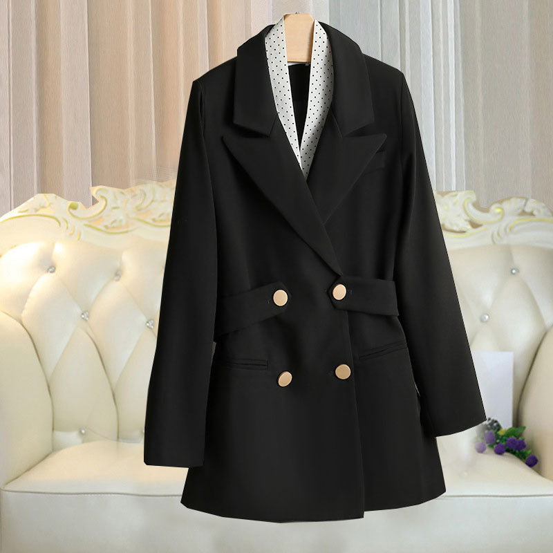 Plus Size Korean Tunic Blazer