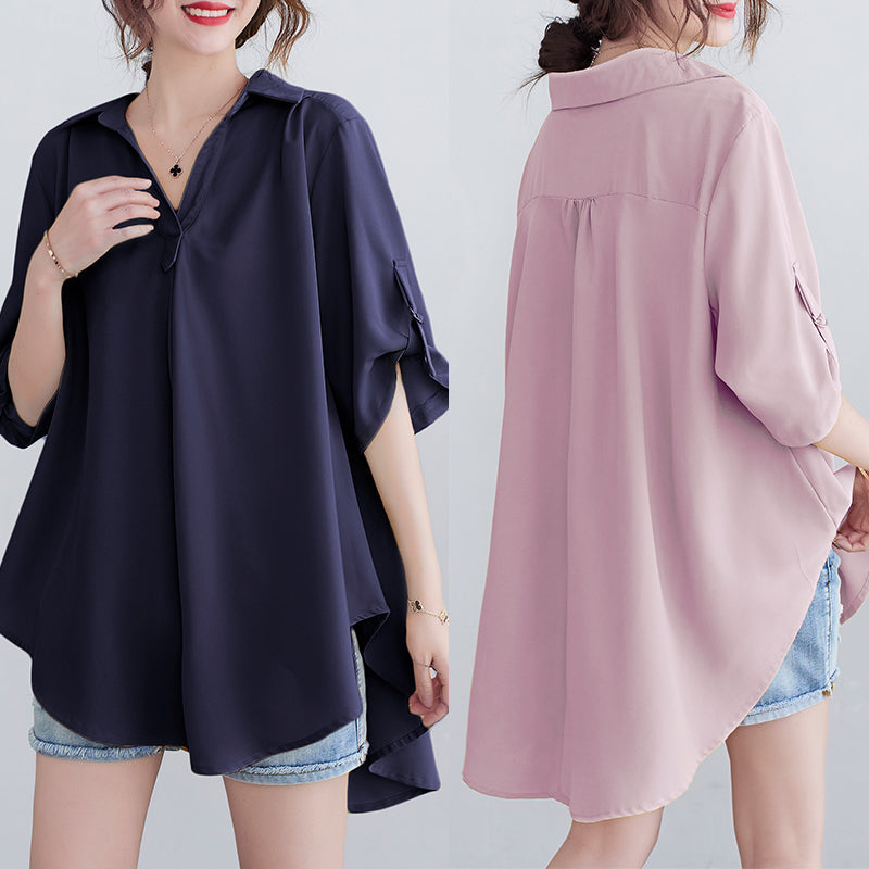 Plus Size Loose Shirt Blouse