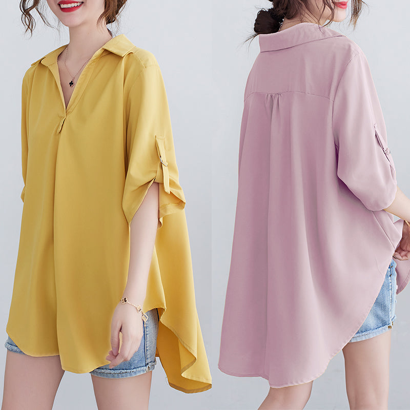Plus Size Loose Shirt Blouse