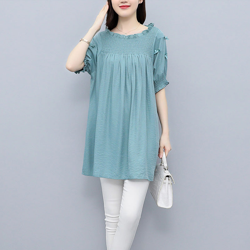 Plus Size Loose Tunic Blouse
