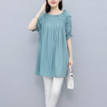 Plus Size Loose Tunic Blouse